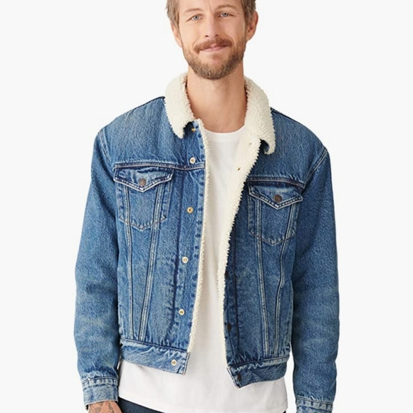 Lucky Brand Mens Sherpa Trucker Jean 
